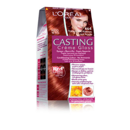 Loreal Paris Casting Creme Gloss Semi Permanent Hair Colour 664 Love Apple