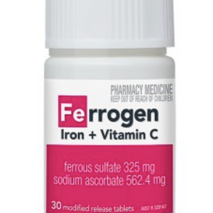 Ferrogen Iron + Vitamin C 30 Tablets