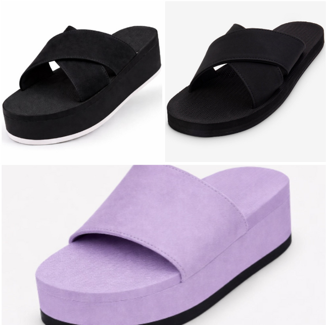 Indosole Women Sandal 3 Pair Combo 10 Size 6 to 7