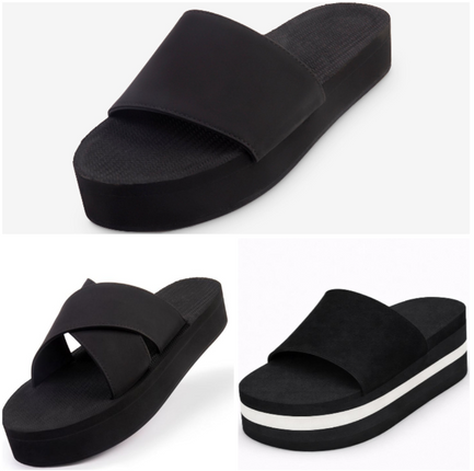 Indosole Women Slide Sandal 3 Pair Combo 6 Size 10 to 11