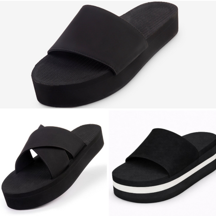 Indosole Women Slide Sandal 3 Pair Combo 4 Size 6 to 7