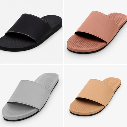 Indosole Men Slide Sandal 4 Pair Combo 12 Size 12