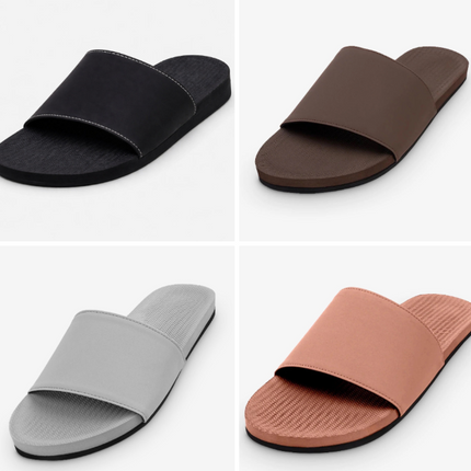 Indosole Men Slide Sandal 4 Pair Combo 10 Size 9