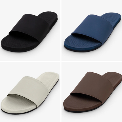 Indosole Men Slide Sandal 4 Pair Combo 4 Size 12