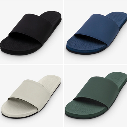 Indosole Men Slide Sandal 4 Pair Combo 7 Size 9
