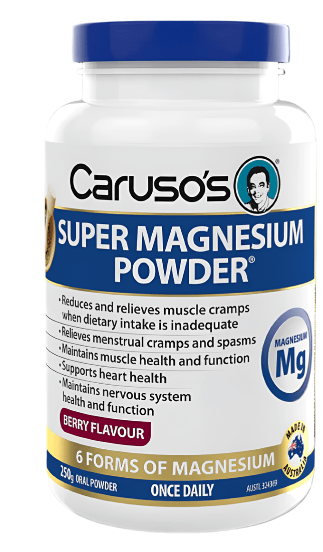 Caruso's Super Magnesium Powder Berry 250g - OhYouLuckyDuck.com.au