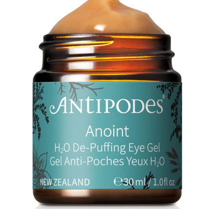 Antipodes Anoint H2O De-Puffing Eye Gel – Hydrating Eye Gel – All Skin Types – 30ml
