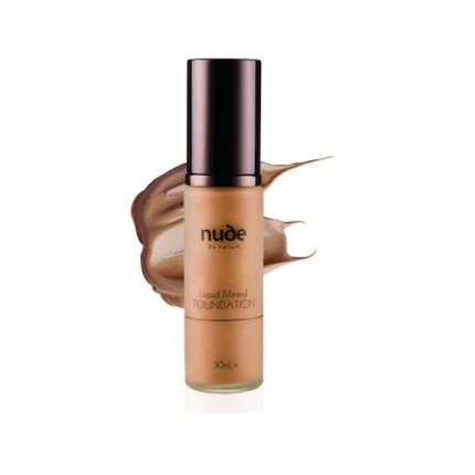 Nude By Nature Liquid Mineral Foundation Dark 30ml