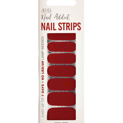 Ardell Nail Addict Strips Regal Red