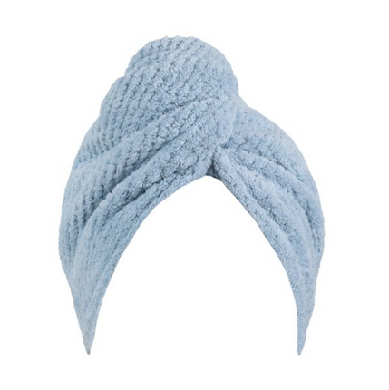 Wicked Sista Waffle Turban Hair Towel Light Blue