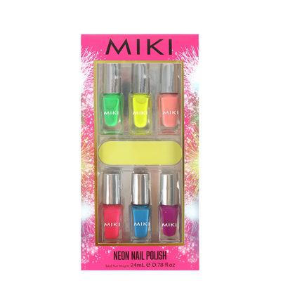 Miki Neon Nail Polish Set
