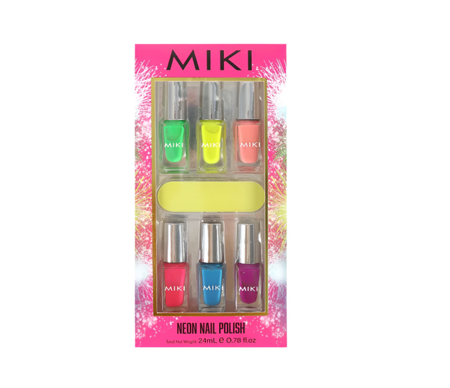 Miki Neon Nail Polish Set