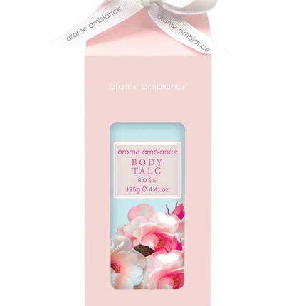 Arome Ambiance Floral Garden Body Talc Rose 125G