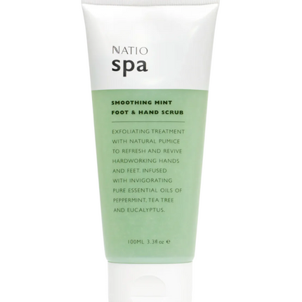 Natio Spa Smoothing Mint Foot & Hand Scrub