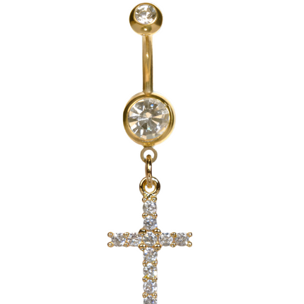 Studex Pgymy Navel GP Cross Drop Crystal 8116