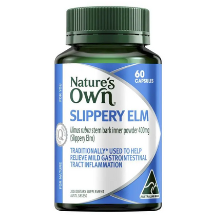 Nature's Own Slippery Elm 400mg Capules (60)