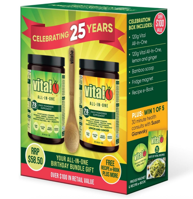 Vital All In One 2 X 120G Bday Box