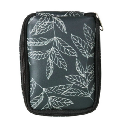 Wicked Sista Portable Pill Case Leaf Lines