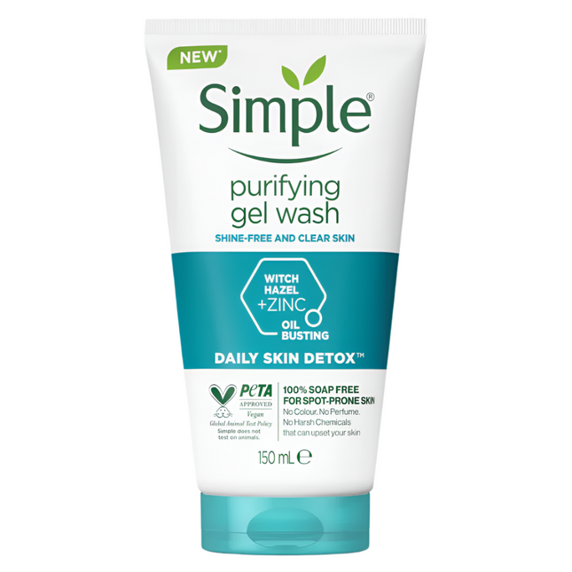 Simple Daily Skin Detox Purifying Face Wash 150ML