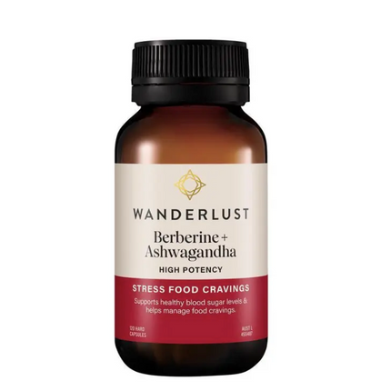 Wanderlust Berberine + Ashwagandha 120 Capsules