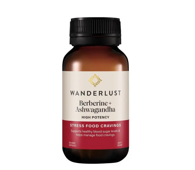 Wanderlust Berberine + Ashwagandha 120 Capsules