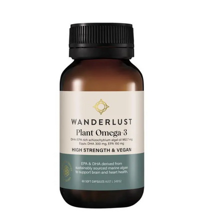 Wanderlust Plant Omega-3 60 Capsules
