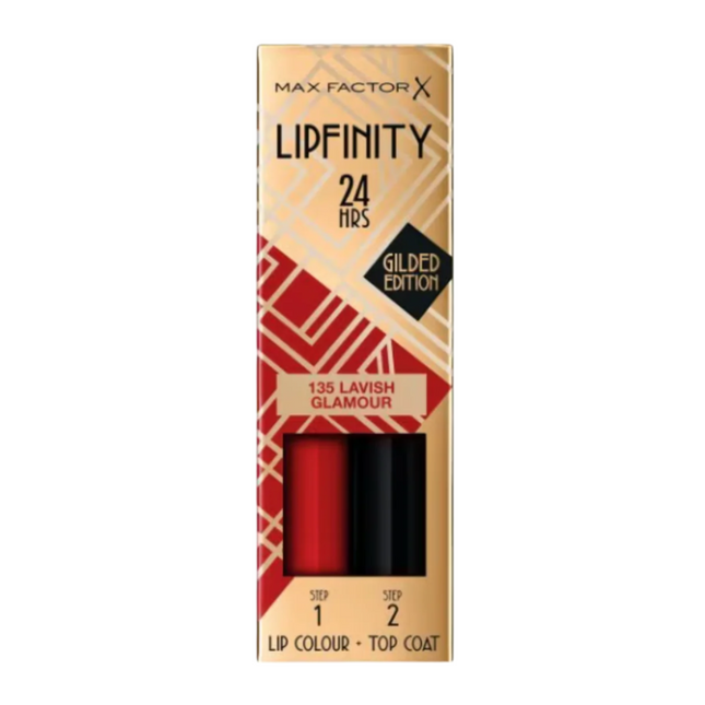 Max Factor Lipfinity 24HR Gilded Edition Lipstick 135 Lavish Glamour
