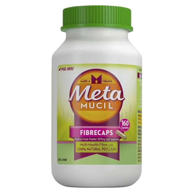 Metamucil Fibre Supplement Fibre Caps 160 Capsules