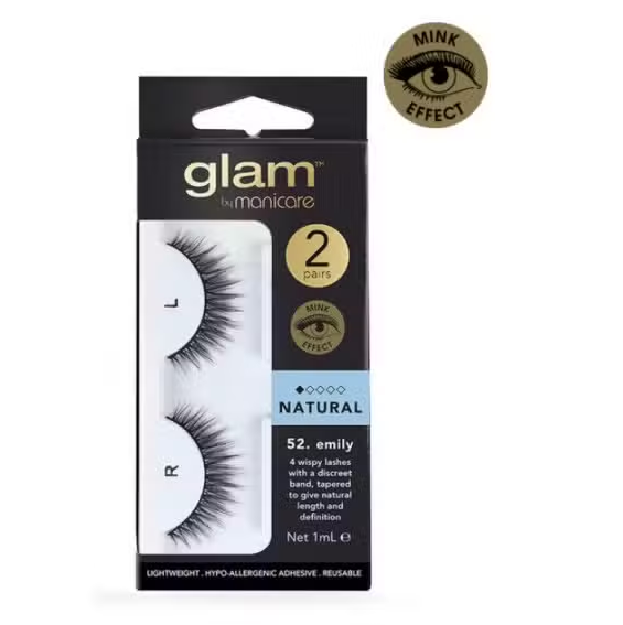 Manicare Glam Emily Mink Effect Eyelashes 2 Pack
