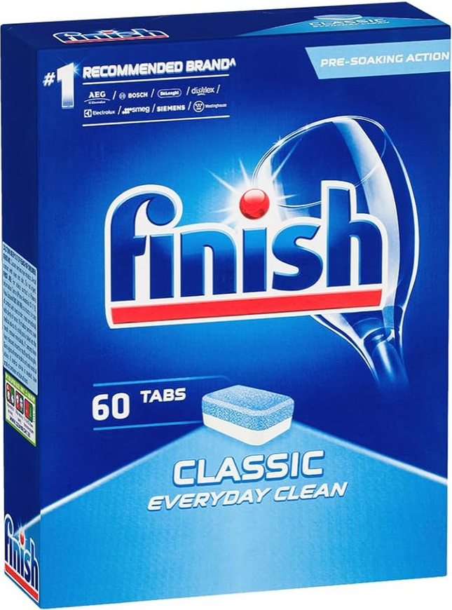 Finish Classic Tablets Dishwashing Detergent 60 Pack