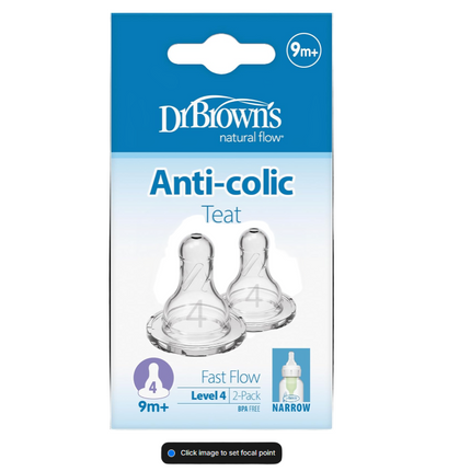 Dr Browns Narrow Neck Options Plus Teats Level 4 2 Pack
