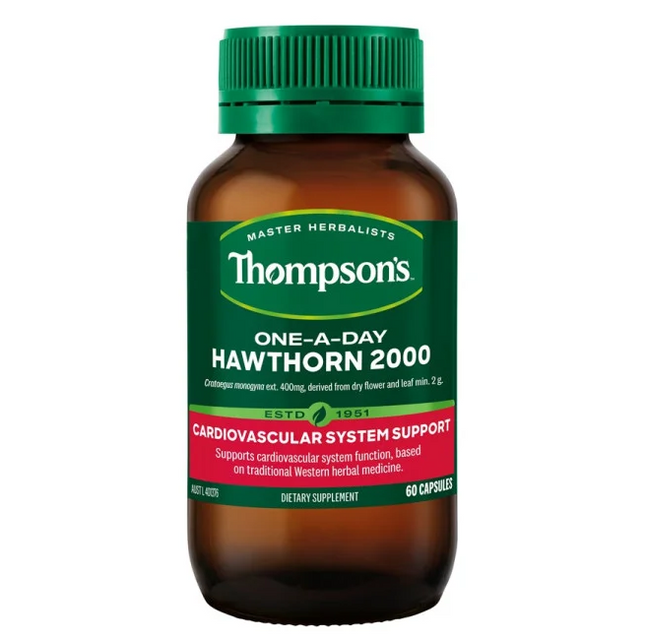 Thompson'S One A Day Hawthorn 2000MG 60 Capsules