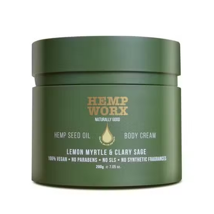Hemp Worx Lemon Myrtle Body Cream 200G