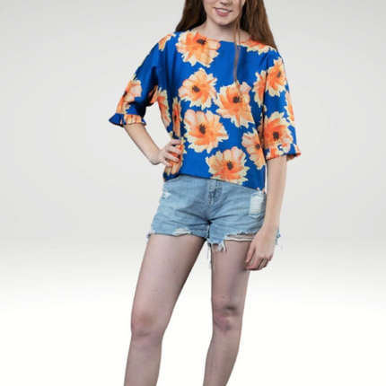 Zoha Online Lara Top blue Citrus