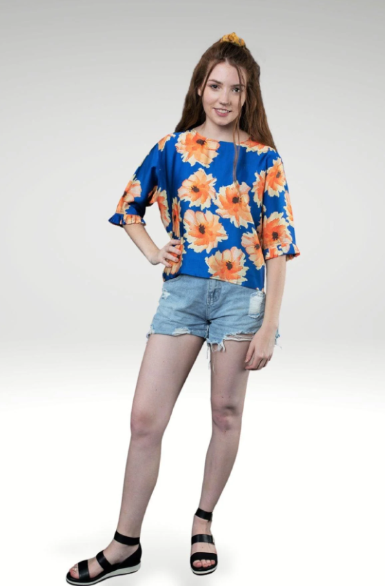 Zoha Online Lara Top blue Citrus
