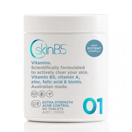 SkinB5 Extra Strength Acne Control Vitamins 60 Tablets