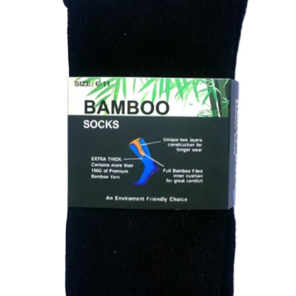 Bamboo Socks Heavy Duty 2-8