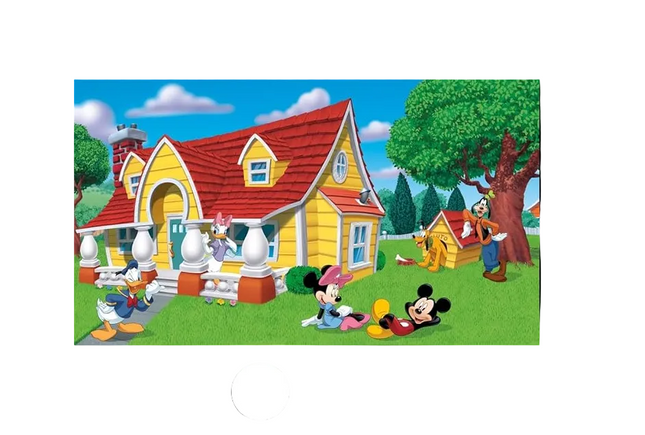 RoomMates Mickey And Friends Chair Rail Peel And Stick Wall Mural