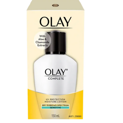 Olay Complete UV Protect Moisturiser Lotion Sensitive Skin SPF15 150ML