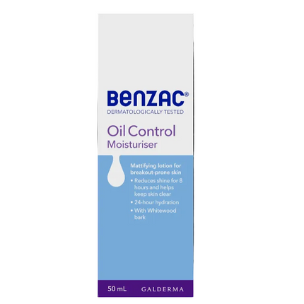 Benzac Excess Control Daily Facial Moisturiser 50ML