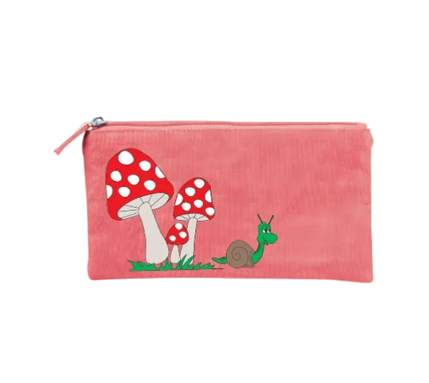 Wicked Sista Embroidered Purse Garden Mushroom