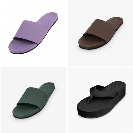 Indosole Women Sandal 4 Pair Combo 21 Size 8 to 9