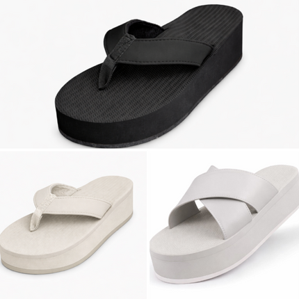 Indosole Women Sandal 3 Pair Combo 13 Size 6 to 7