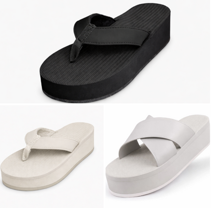 Indosole Women Sandal 3 Pair Combo 13 Size 6 to 7