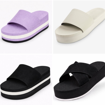 Indosole Women Sandal 4 Pair Combo 20 Size 6 to 7