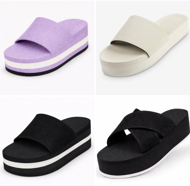 Indosole Women Sandal 4 Pair Combo 20 Size 6 to 7