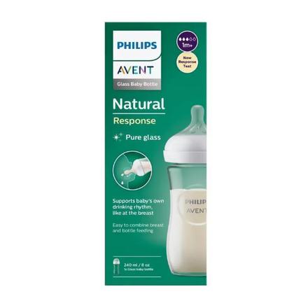 Avent Natural Glass Feeding Bottle 240ML
