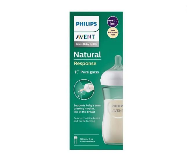 Avent Natural Glass Feeding Bottle 240ML