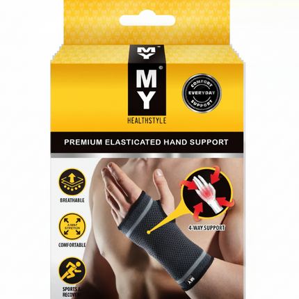 My Healthstyle Premium Elasticated Hand Support Small