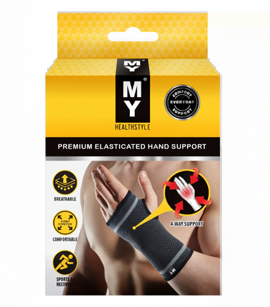 My Healthstyle Premium Elasticated Hand Support Small